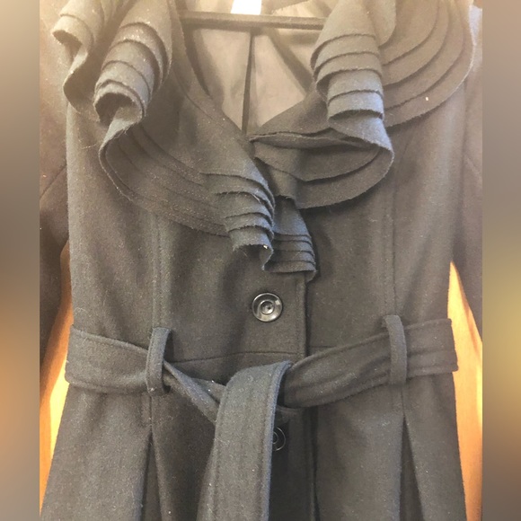 Candies ruffle collared coat Medium - Picture 4 of 13